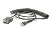 Seriële kabel - DB-9 (V) - 2.7 m - opgerold - voor Symbol LS3478; Cyclone M2004; Digital Scanner DS 34XX, DS 66XX, DS3478, DS6707, DS6708