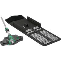 Wera Kraftform Kompakt 400 RA Set Imperial 1 Bitschroevendraaier 17-delig Kruiskop Phillips, Torx, Inbus, Binnen-vierkant (Robertson), Plat