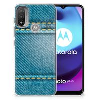 Motorola Moto E20 | E40 Silicone Back Cover Jeans - thumbnail