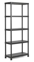 Keter Plus kunststof rek 80/5, zwart, 80 x 40 x 187 cm