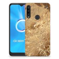 Alcatel 1SE (2020) TPU Siliconen Hoesje Marmer Creme
