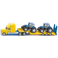 SIKU Vrachtwagen met New Holland tractoren