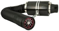 Universeel Luchtfiltersysteem Carbon incl. 1m Slang/Turbo/2 Adapters 76mm/63.5mm DKA167