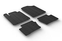 Rubbermatten compatibel met Kia Picanto 2017- (T profiel 4-delig + montageclips)