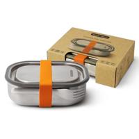 BLACK + BLUM BAM-SS-S003, Oranje, Lekvrije Oven Safe Plastic Gratis Maaltijden Prep Lunch Voedsel Container, 600ml / 20 fl oz Roestvrij Staal & Silicone, 600 milliliter