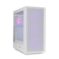 NOX Xtreme Products Hummer IOTA – ATX Semitower | M-ATX | ITX incl. 4 x 120 mm ARGB-ventilator, front net, kant van gehard glas, USB 3.0, GPU-ondersteuning van 330 mm, magneetfilter