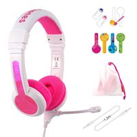 onanoff BuddyPhones® On Ear headset Kinderen Kabel Pink Volumebegrenzing, Vouwbaar, Headset, Bestand tegen zweet - thumbnail