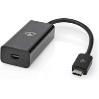 USB-Adapter | USB 3.2 Gen 1 | USB-C© Male | Mini DisplayPort Female | 0.2 m | Rond | Vernikkeld | - thumbnail