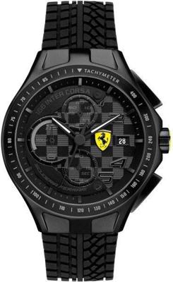 Scuderia Ferrari Mod. Race Day - 830105 - Herenhorloge Chronograaf (Zwart, Rubber) Scuderia Ferrari Mod. Race Day - 830105 - Herenhorloge Chronograaf (Zwart, Rubber)