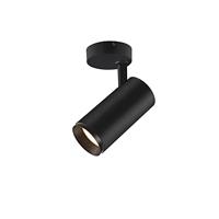 SLV Plafondopbouwlamp NUMINOS® SPOT DALI M/LED spot, schijnwerper, plafondspot, plafondlamp, opbouwlamp, binnenverlichting / 3000K 20.1W 1880lm zwart dimbaar 60 graden