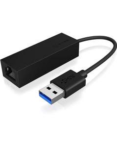 RaidSonic USB 3.0 A-Type zu RJ-45 Ethernet Port Netwerkadapter LAN (10/100/1000 MBit/s), USB 2.0, USB 3.2 Gen 1