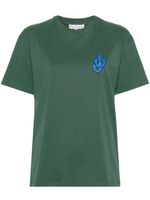 JW Anderson t-shirt en coton à patch logo - Vert