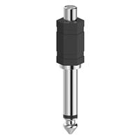 Hama 00205188 RCA/audio-adapter [1 x RCA-bus – 1 x jack mannelijk 6,35 mm] zwart