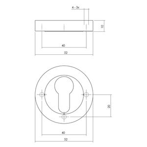 PC PLAATJES ROND ZWART 2ST.