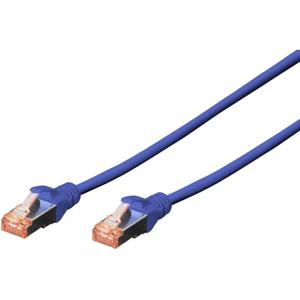 Digitus DK-1644-020/B RJ45 Netwerkkabel, patchkabel CAT 6 S/FTP 2.00 m Blauw Halogeenvrij, Verdraaide paren, Snagless, Vlambestendig 1 stuk(s)