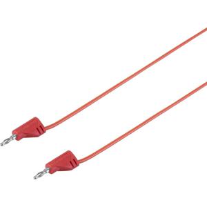 VOLTCRAFT MSB-200 Meetsnoer Banaanstekker 2 mm Banaanstekker 2 mm 0.60 m Rood 1 stuk(s)