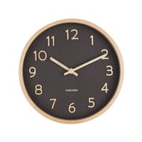 Karlsson Wandklok Pure Wood Grain Small ø22cm - Rond - thumbnail