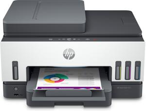 HP Smart Tank 7605 All-in-One, Printen, kopiëren, scannen, faxen, ADF en draadloos, Invoer voor 35 vel; Scans naar pdf; Dubbelzijdig printen