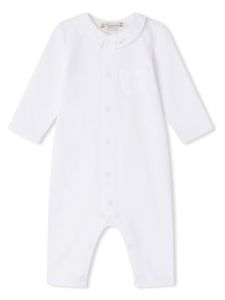 Bonpoint pyjama en coton à motif brodé - Blanc