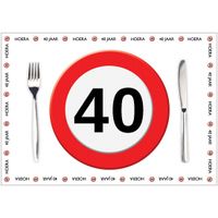 10 placemats 40 jaar van papier   -