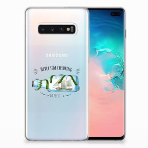 Samsung Galaxy S10 Plus Telefoonhoesje met Naam Boho Bottle