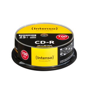 Intenso 1801124 CD-R 80 disc 700 MB 25 stuk(s) Spindel Bedrukbaar