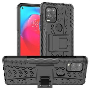 Antislip Xiaomi Redmi 9C, Redmi 9C NFC Hybrid Case met Standaard - Zwart