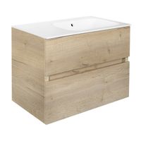 Onderkast Best Design Splash Halifax Greeploos 80x56x47 cm 2 Softclose Laden Eiken