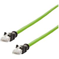 Metz Connect 142M2X55050 RJ45 Netwerkkabel, patchkabel CAT 6A S/FTP 5.00 m Groen PUR-mantel, Zuurbestendig, Ozonbestendig, UV-bestendig, Geschikt voor - thumbnail