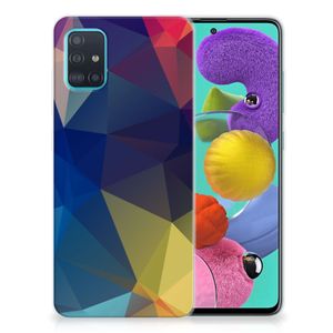 Samsung Galaxy A51 TPU Hoesje Polygon Dark