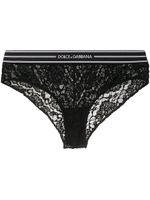 Dolce & Gabbana culotte en dentelle à fleurs - Noir - thumbnail