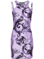 Versace Jeans Couture robe courte à imprimé Watercolour Couture - Violet - thumbnail