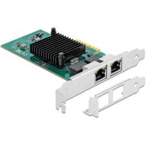 Delock 89021 PCI Express x4-kaart 2 x RJ45 Gigabit LAN i82576