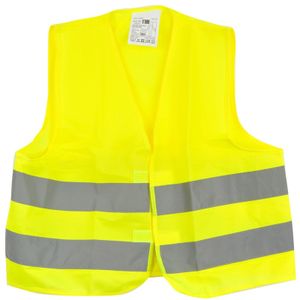 Veiligheidsvest - reflecterend - voor kinderen 3 tot 12 jaar - fluor geel One size  -