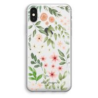 Botanical sweet flower heaven: iPhone XS Transparant Hoesje - thumbnail