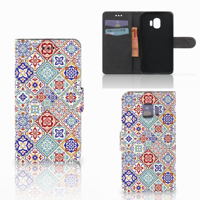 Samsung Galaxy J2 Pro 2018 Bookcase Tiles Color