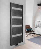 Sapho Tondi radiator zwart mat 60x169cm 930W - thumbnail