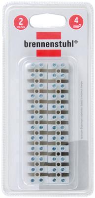 Brennenstuhl 1164430 Kroonstenen 4mm2 | Lusterklem 2x12 stuks