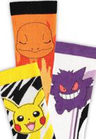 Pokémon Socks 3-Pack Pikachu, Charmander, Gengar 39-42 - thumbnail