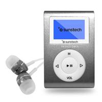Sunstech Dedalo II MP3-speler, 8 GB, micro USB, MP3-speler, 8 GB, 3,5 mm, FM-radio, grijs, hoofdtelefoon inbegrepen)