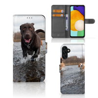 Samsung Galaxy A04s | Samsung Galaxy A13 5G Telefoonhoesje met Pasjes Honden Labrador