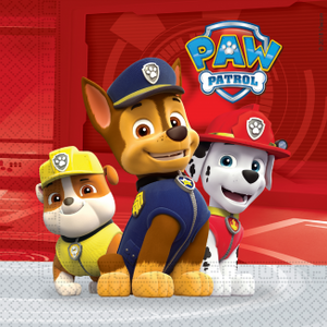 Servetten Paw Patrol Rood (20st)