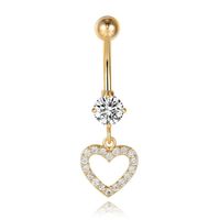 Cilla Navelpiercing met Hart Hangertje Goud - thumbnail