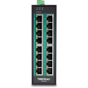 Trendnet TI-PG160 netwerk-switch Unmanaged Gigabit Ethernet (10/100/1000) Power over Ethernet (PoE) Zwart