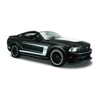 Modelauto Ford Mustang Boss 302 2012 zwart schaal 1:24/20 x 8 x 6 cm - thumbnail