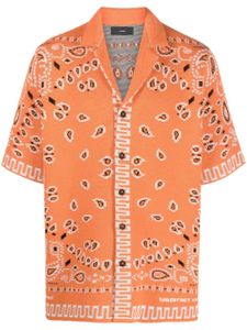 Alanui chemise à imprimé bandana - Orange