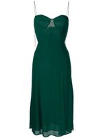 Reformation robe Juliette mi-longue - Vert - thumbnail