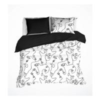 De Witte Lietaer Nimes Dekbedovertrek - Lits-jumeaux (240x200/220 Cm + 2 Slopen) - Percal Katoen - Black