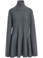 KHAITE robe courte The Clarice en maille fine - Gris