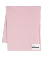 Jil Sander écharpe en cachemire à patch logo - Rose